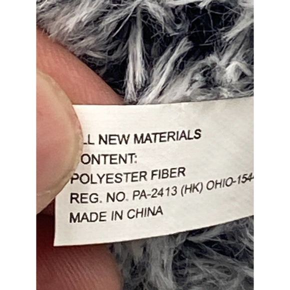 Excite USA 10” Gray Teddy Bear Plush Holding Pink XOXO Heart Stuffed Animal Toy - Picture 6 of 8